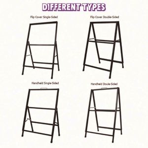 High Quality A-<b>Frame</b> Sign Board Easy Installation Pennant Style Display Rack - Product Image 2