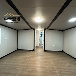 Maison conteneur modulaire anti-humidité à double aile pliable avec double paroi vitrée pour logement temporaire - Product Image 2