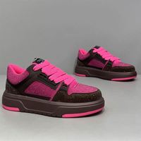 Nouvelles baskets décontractées pour hommes 2026, style luxe léger, ornées de strass étincelants et de cristaux, à lacets
