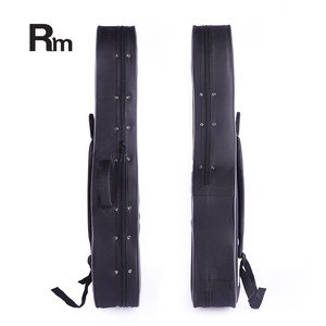 RM FC51 Nuova Custodia Rigida per Chitarra <span class=keywords><strong>Classica</strong></span> da 39 Pollici in Pelle, Imbottita in Schiuma, con Manico in Nastro, Cucita a Mano, Fodera in Velluto Nero, per Strumenti Musicali - Product Image 5