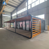 RELYANCE Cabine mobile de 20 pieds avec interface solaire et plans de conception personnalisés, idéale pour les villas, les maisons d'hôtes et le glamping