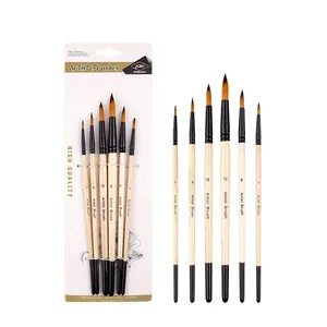Nylon Paint Brush Artist Brushes Bristle Black 100% China Art Supplies Brush Watercolor Painting