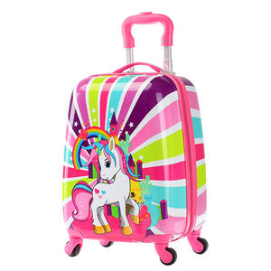 Dessin animé impression coque dure bagages enfants ABS PC 4 roues enfants chariot cas - Product Image 6