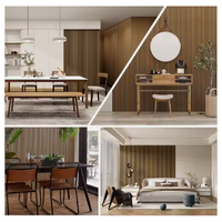 Matériau d'intérieur moderne Décoration murale Panneau acoustique en MDF Panneau mural acoustique en bois pour animaux de compagnie