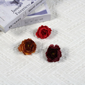 Têtes de fleurs de pivoine artificielles délicates en soie, matériaux pour la fabrication de coiffes, décoration murale florale, petites fleurs de pivoine pour mariage - Product Image 5