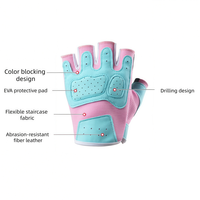 Gants de cyclisme ARTIVA personnalisés avec logo, en fibre de nylon, demi-doigts, antidérapants, respirants et rembourrés pour la pratique du VTT et les sports de plein air