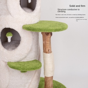 <span class=keywords><strong>Arbre</strong></span> à <span class=keywords><strong>chat</strong></span> personnalisable en sisal écologique, durable, <span class=keywords><strong>2m</strong></span> de haut, 2 niveaux, pour plusieurs chats, en carton - Product Image 3
