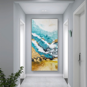 Prezzo all'ingrosso astratto linee di lamina d'<span class=keywords><strong>oro</strong></span> Poster di arte della parete colorata dipinti da parete di stampa immagini da parete per soggiorno camera da letto - Product Image 4
