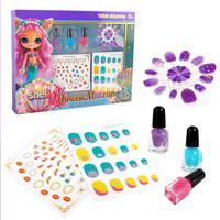 Vente flash, cosmétiques pour enfants pas chers, vernis à ongles non toxique, lavable, jouets de déguisement de princesse
