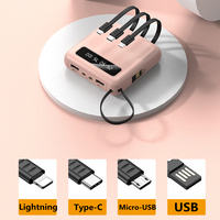 Mini banco de energía de carga rápida de 20000mAh con portal impermeable USB dual Salida de 10W Entrada micro USB Batería de polímero de litio