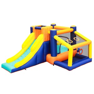 <span class=keywords><strong>Château</strong></span> gonflable pour enfants d'extérieur avec toboggan, parc aquatique gonflable, trampoline et piscine combinés, en vente à bas prix - Product Image 4