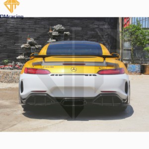 PARACHOQUES TRASERO DE FIBRA DE CARBONO ESTILO GTR PRO MEJORADO para <span class=keywords><strong>MERCEDES</strong></span> BENZ <span class=keywords><strong>AMG</strong></span> GT <span class=keywords><strong>GTC</strong></span> GTS GTR, PARACHOQUES DELANTERO, PARACHOQUES TRASERO, GUARDABARROS - Product Image 2