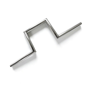 AOCHUANG1" Rise 8" Ape Hanger sans trous, guidon chromé, compatible avec Black XF161063-B-6 - Product Image 2