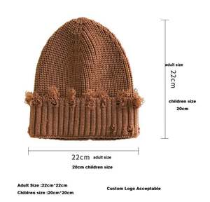 Bonnet d'hiver en gros personnalisé avec logo pour enfants et adultes – Bonnet tricoté chaud et tendance, style dôme, pour l'hiver - Product Image 2