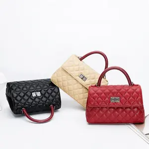 100% Echt leder Damen handtaschen Luxus Designer Damenmode Schwarz Trage tasche Umhängetasche Berühmte Marken Designer Handtasche