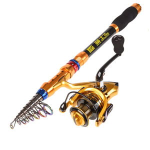 <span class=keywords><strong>Canne</strong></span> à pêche et moulinet WEIHE 1,8-3,6 m Série 4000 – Combo <span class=keywords><strong>canne</strong></span> à pêche spinning portable et moulinet <span class=keywords><strong>de</strong></span> <span class=keywords><strong>voyage</strong></span> Pesca - Product Image 1