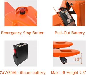 Transpaleteira Elétrica Ergonômica com Cabo Baixo para Transferência de Materiais em Longas Distâncias em Fábricas do Sudeste Asiático - Product Image 4