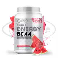 Capsules de poudre de Bcaa de supplément de saveur de pastèque de nutrition de sport d'énergie musculaire d'acide aminé naturel