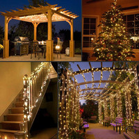 Weihnachtsbaum-Deko Feenlichterkette Fensterdekoration Garten Hochzeit Party Luzes Natal Luces De Navidad LED Weihnachtsbeleuchtung