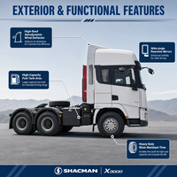 Truk Traktor Diesel SHACMAN X3000 6x4 Euro 2 dengan Gearbox FAST untuk Transportasi Pertambangan