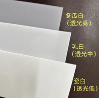Feuille acrylique transparente/blanche haute résistance de 2 à 12 mm, plastique mat/givré/brillant pour panneau lumineux LED et diffuseur de signalisation