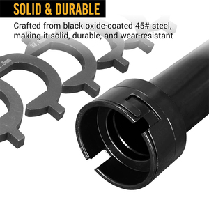 13 Piece Master Inner Tie Rod Tool <strong>Set</strong> with 12 Crowfoot Adapters &amp; 1/2 Inch Drive <strong>Tube</strong> - Product Image 3