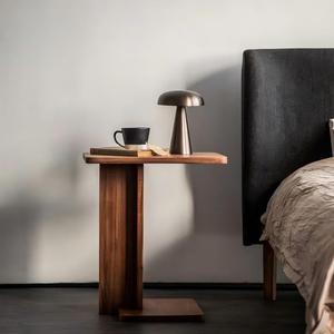 Mesa de Centro de Madera de Teca Sólida, Mesa Auxiliar de Madera Maciza para Sala de Estar, Diseño Artístico Moderno y Sencillo, Muebles para Sala de Estar - Product Image 1