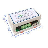 Module de relais à 4 canaux, 4 entrées, 4 sorties, communication RS232/485 Modbus RTU, isolation optique, automatisation industrielle, DC 12V/24V