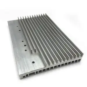 Custom Aluminum Heatsink Profile High Density Fin Extruded Heat Sink Profile With Anodized