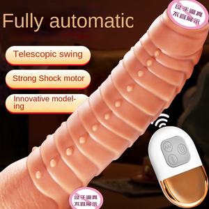 Vibratore Realistico Telescopico in Silicone Morbido Impermeabile per Masturbazione Femminile Giocattoli Sessuali per Adulti - Product Image 2