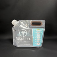 1L 2L 3L 4L Sac à emporter en plastique pour jus de fruit demi-gallon avec bec verseur