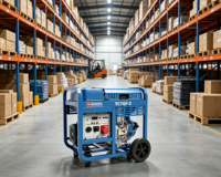 Générateur diesel de haute qualité 7 kW avec moteur Yuchai CP195FE, 8 kW, portable, à châssis ouvert, 230 V, 1800 tr/min, démarrage électrique, ensemble AVR