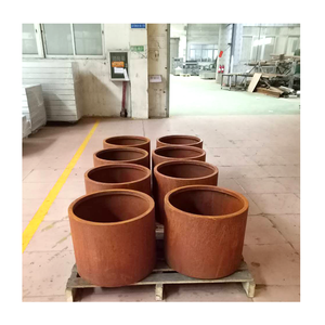 Tùy Chỉnh Vòng Vuông Hình Chữ Nhật Trang Trí Planter Corten Thép Chậu Hoa Sử Dụng Kim Loại Hình Chữ Nhật Chậu Cho Các Nhà Máy - Product Image 3