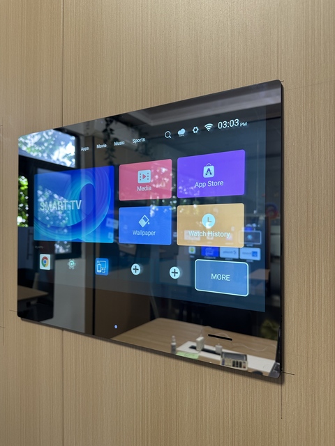 Wholesale IP65 Waterproof Smart Bathroom Mirror TV 19 22 26 32 Inch Installation Recessed Wall Mount Built-in Hi-Fi Speakers