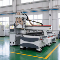 Routeur CNC à un seul axe pour le travail du bois avec lame de coupe transversale et longitudinale pour la découpe de panneaux de placage MDF pour armoires