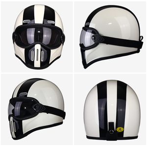 AD Factory personalizado nuevo tamaño XL cara completa Retro fibra de vidrio cascos de motocicleta protección de seguridad para carreras de carretera - Product Image 6