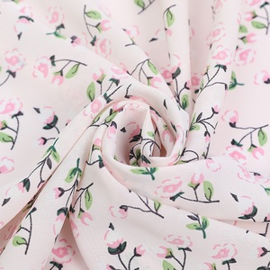 Tela de gasa con estampado Floral para vestido, tela <span class=keywords><strong>100</strong></span>% poliéster con diseño de flores personalizado, RTS - Product Image 6
