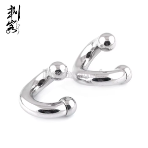 Anneaux de lèvre en acier chirurgical à filetage interne, <span class=keywords><strong>spirale</strong></span> torsadée, grand calibre, bijoux de <span class=keywords><strong>piercing</strong></span> corporel - Product Image 2