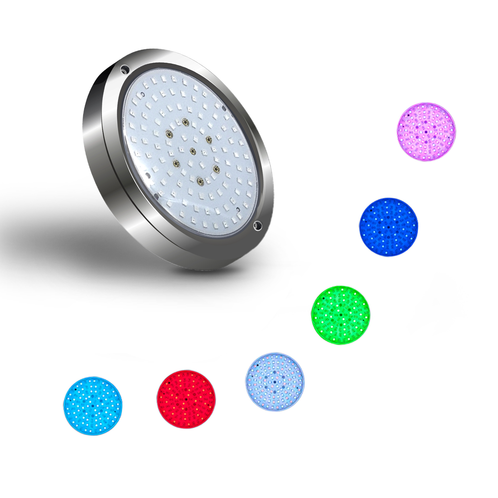 Refined Technology RGB 316L Stainless Steel 12V 120MM Wall Mounted IP68 Waterproof Swimming Underwater Lighting Led Pool Light
