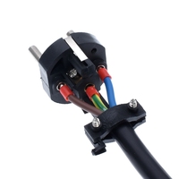 Adaptateur d'alimentation Schuko France Allemagne UE 4,8 mm DIY réutilisable 250V16A, Prise européenne réutilisable à deux broches rondes CEE 7/7