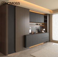 Buffet en bois moderne de luxe avec plusieurs tiroirs intégrés, élégance minimaliste personnalisée, pour projets d'aménagement intérieur