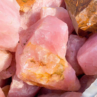 Quartz rose de Madagascar de cristal rose Quartz rose naturel de gros pour le traitement