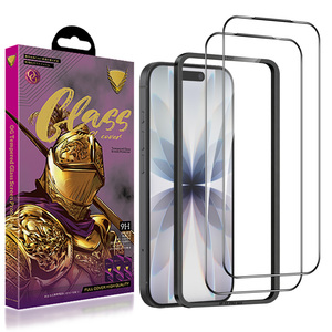 Factory Wholesale 9H 2.5D Anti-explosion OG Glass Screen Protector for <strong>iphone</strong> 15 16 17 18 Pro Max Fold Easy Installation Frame - Product Image 1