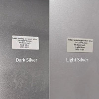 Taille personnalisée de haute qualité en argent impression jet d'encre feuille de PVC pour la fabrication de cartes en plastique PVC