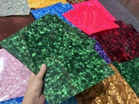 Feuilles de plastique en celluloid vert de haute qualité en gros pour le revêtement de volants de voiture et le revêtement d'instruments de musique à tambour