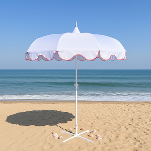 Parasols de jardin de <span class=keywords><strong>plage</strong></span> de style pagode moderne, grands parasols de patio de piscine extérieurs pliables en aluminium personnalisés, utilisation hôtelière - Product Image 3