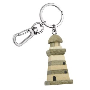 Llavero de Madera con Diseño de Faro, Producto sin Caja - Product Image 1