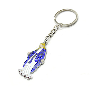 Llavero con Colgante de Nuestra Señora de Gracia, Aleación de Zinc, Amuleto Religioso, Regalo Unisex - Product Image 4