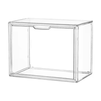 Boîte aveugle modèle en acrylique présentoir de rangement Labubu empilable en plastique transparent boîte de rangement à main de bureau support bureau à domicile