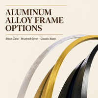 40 Zoll Übergroßer Dekorativer Matter Runder Aluminiumlegierungs-Spiegel im Modernen Stil Geeignet für Eingangsbereich und Badezimmer